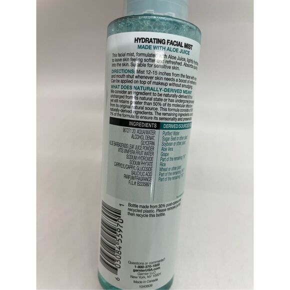 2 Pack Garnier SkinActive FACIAL MIST 4.4oz Balancing 1 GreenT & 1 Hydrating Alo - Picture 6 of 7